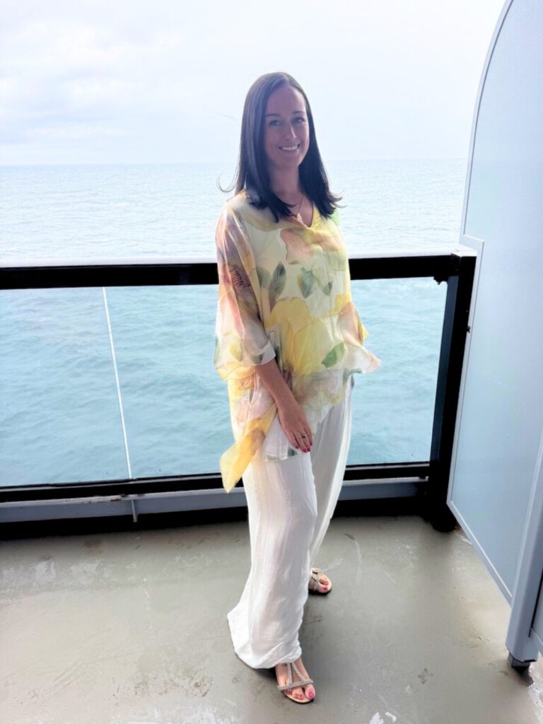 Isabella Flower Blouse & Palazzo Trousers