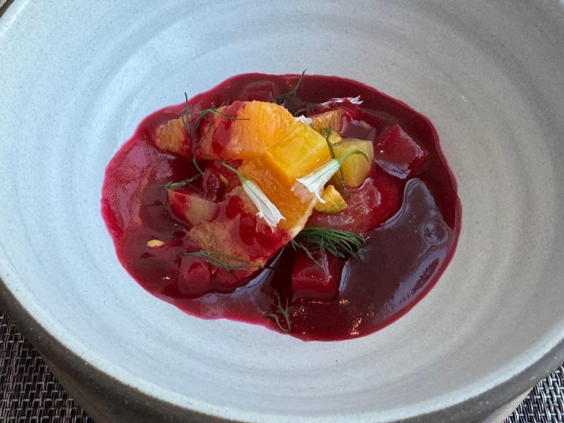 Eden plant based tasting menu