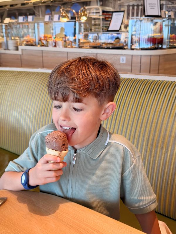 Adam with ice cream