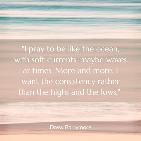 Quote about the soft currents of the ocean
