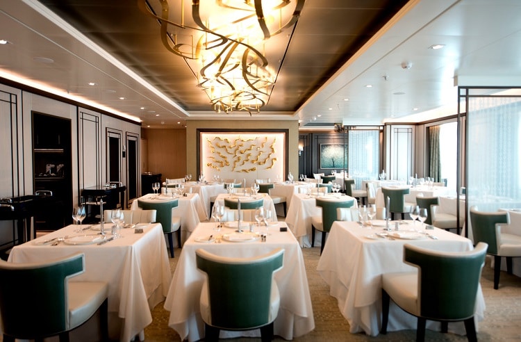 Epicurean restaurant on P&O