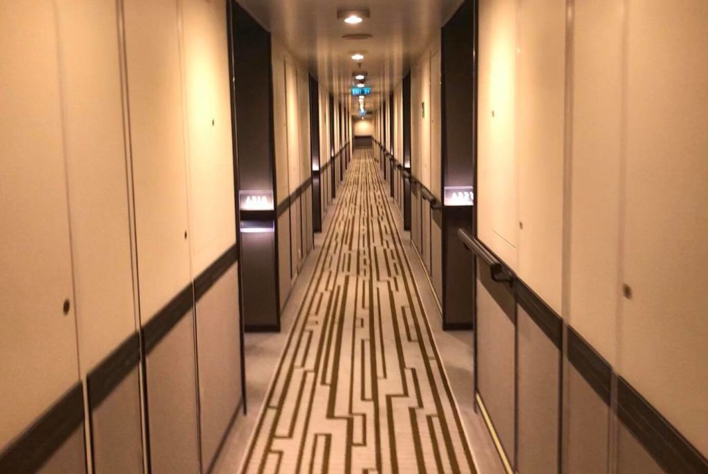 cruise ship corridor