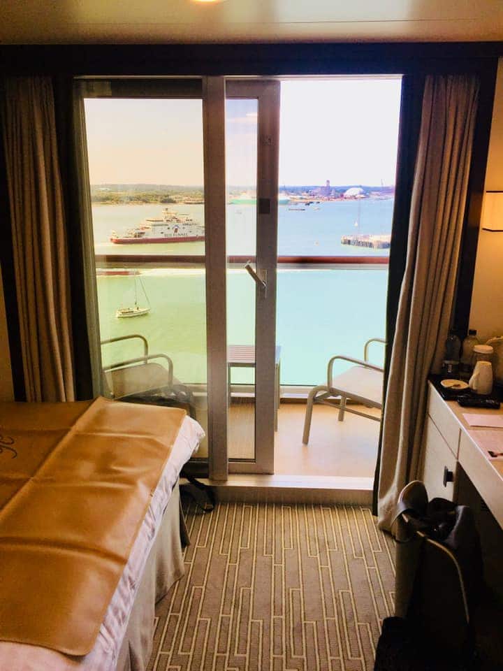 Solo balcony cabin on P&O Britannia