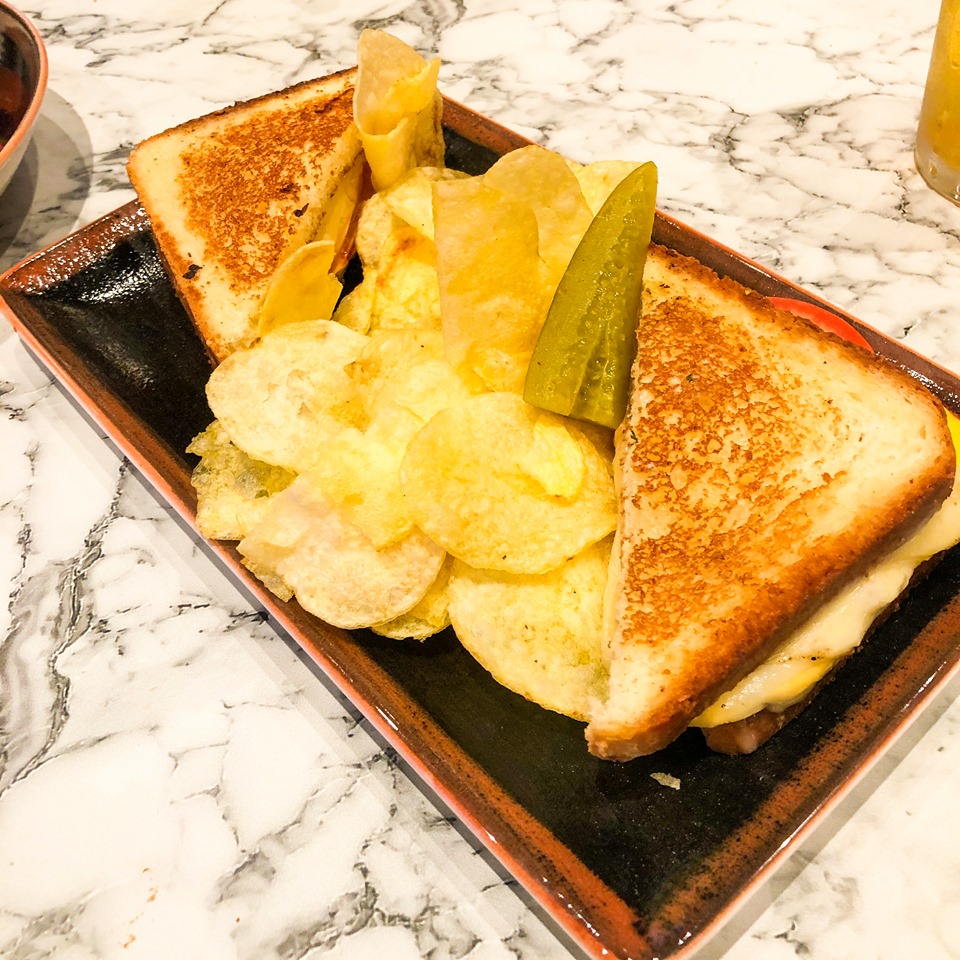 Grilled cheese sanswich in the Local bar and grill on Norwegian Encore