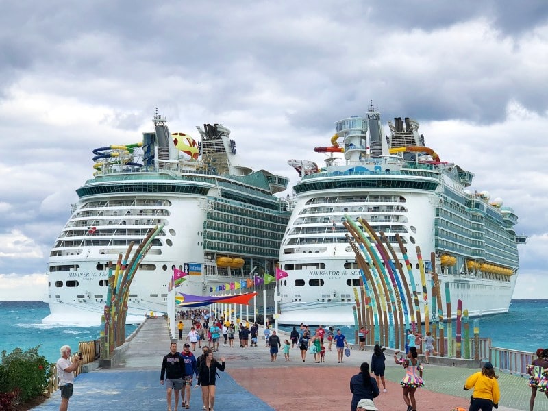 Mariner and Navigator of the Seas at CocoCay