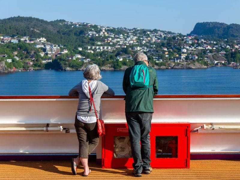Ambassador Cruise Line friends on deck