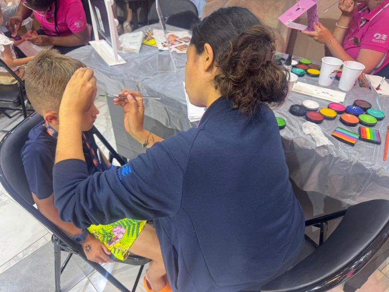 Face painting on Princess Cruises