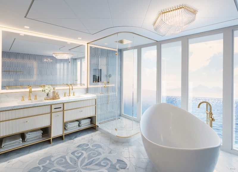 Disney Wish Royal Suite Bathroom