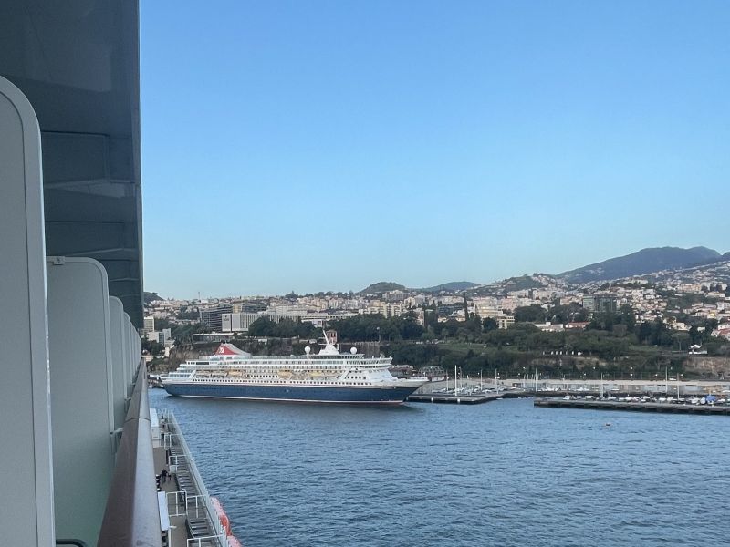 View of Funchal from a cruise ship