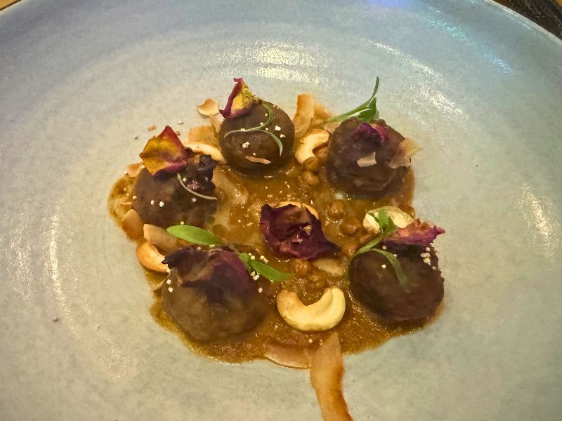 Eden plant based tasting menu