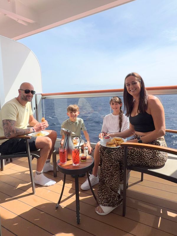 room service on the balcony