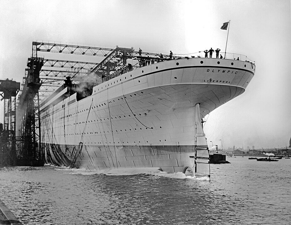 RMS Olympic at launch