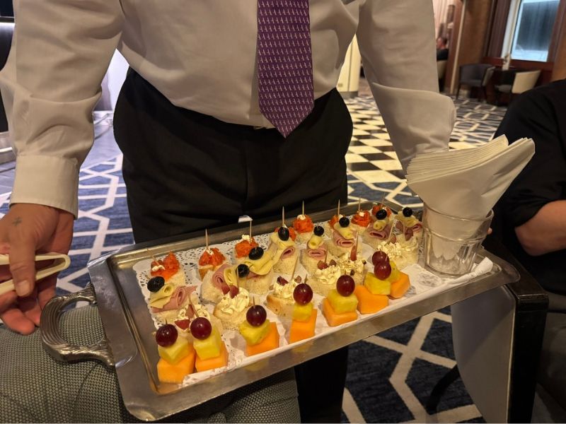 Canapes with Ambassador Cruise Line