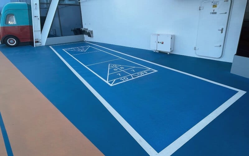 Anthem of the Seas shuffleboard court