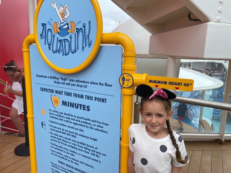 Leonie with AquaDunk slide