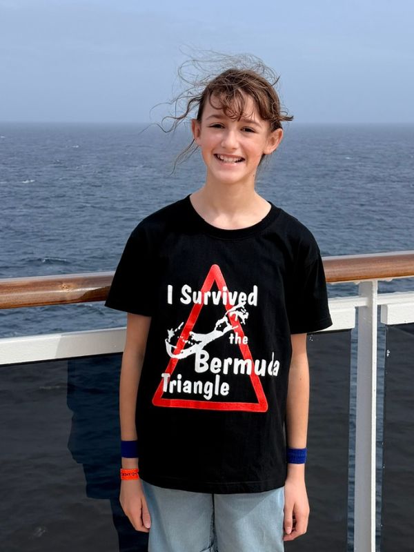 My daughter in bermuda triangle survivor tshirt