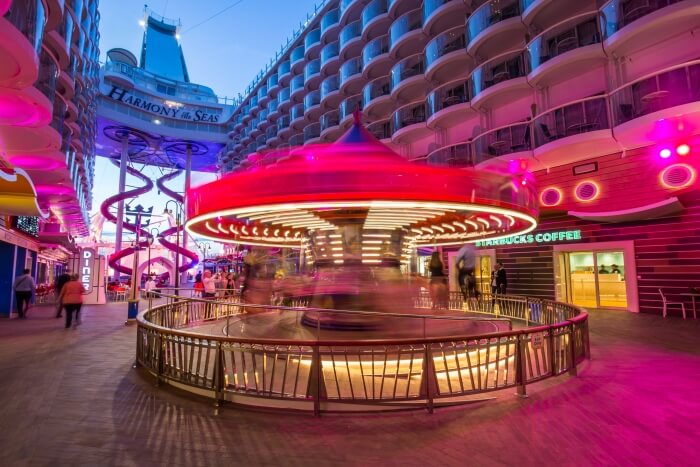 Boardwalk on Oasis class ships