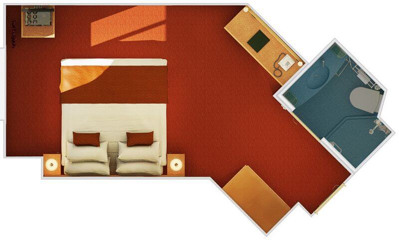 Ocean View room floorplan