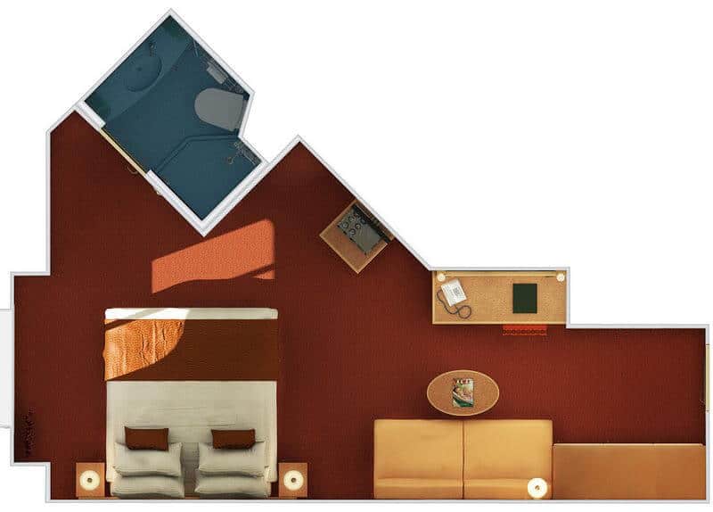 Ocean View room floorplan