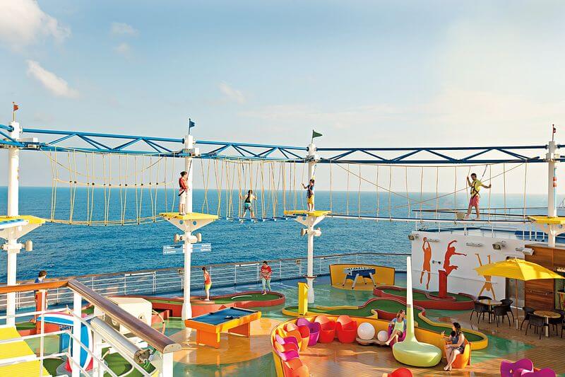 SkyCourse on Carnival Breeze