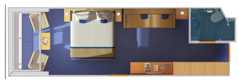 Scenic Ocean View room floorplan