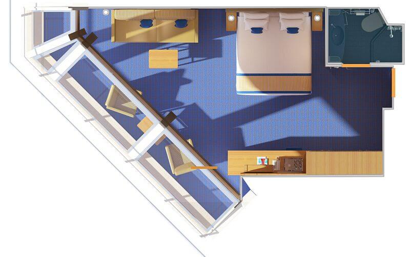 Scenic Grand Ocean View room floorplan