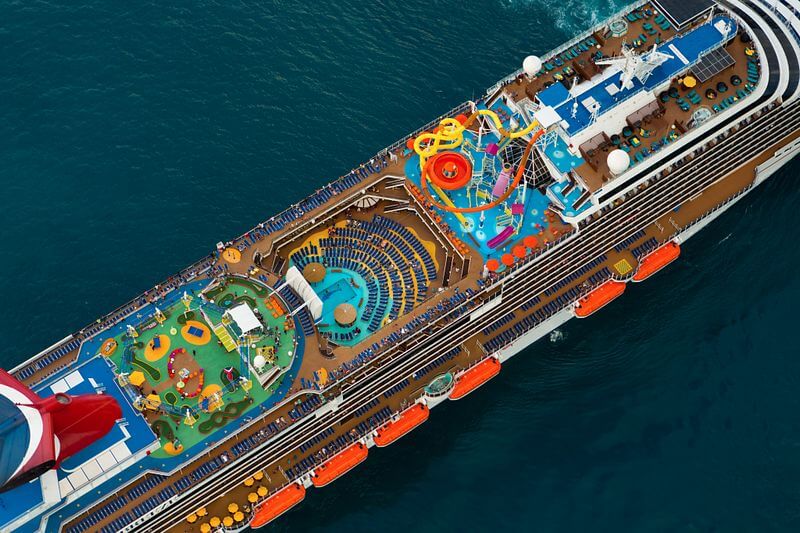 Carnival Breeze aerial shot
