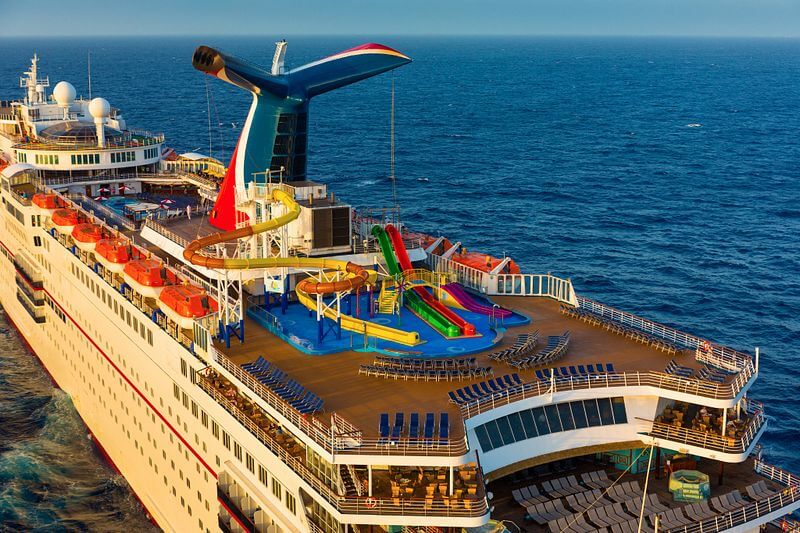 Waterslides on Carnival Elation