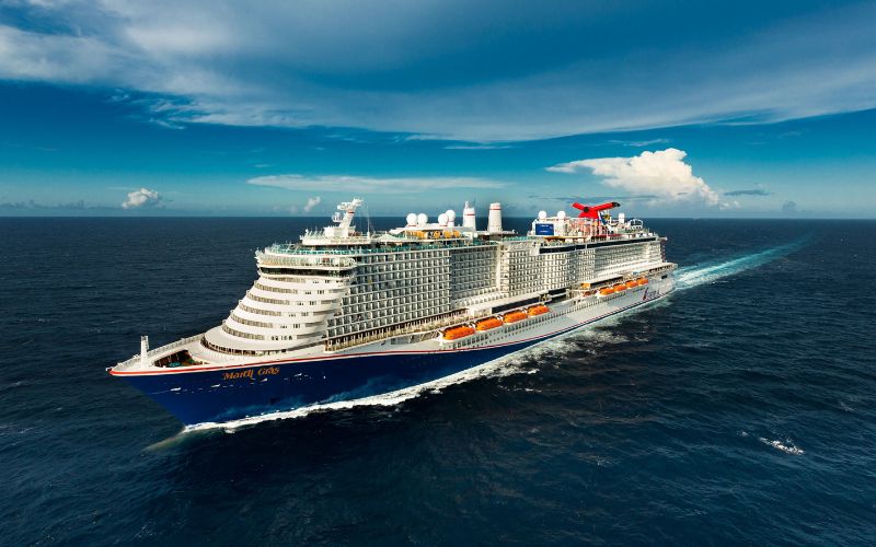 One of the ships of carnival cruises