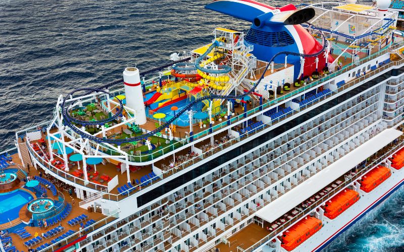 Carnival Mardi Gras cruise ship sailing
