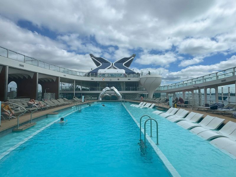 Apex pool deck