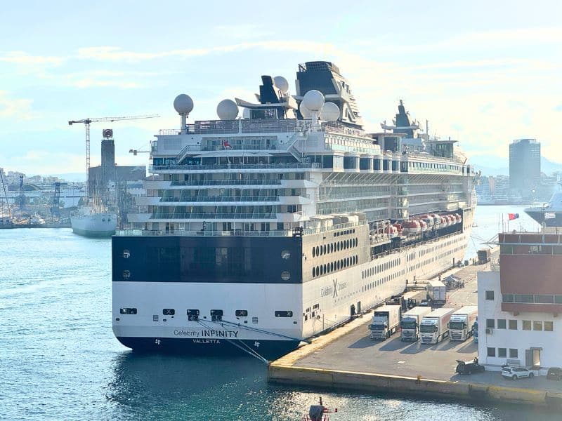 Celebrity Infinity Moored aty Piraeus Port