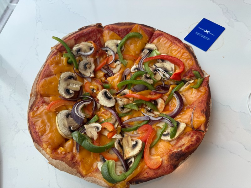 vegan pizza on celebrity cruise