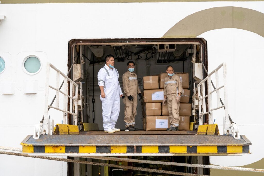 Celestyal Cruises humanitarian supplies