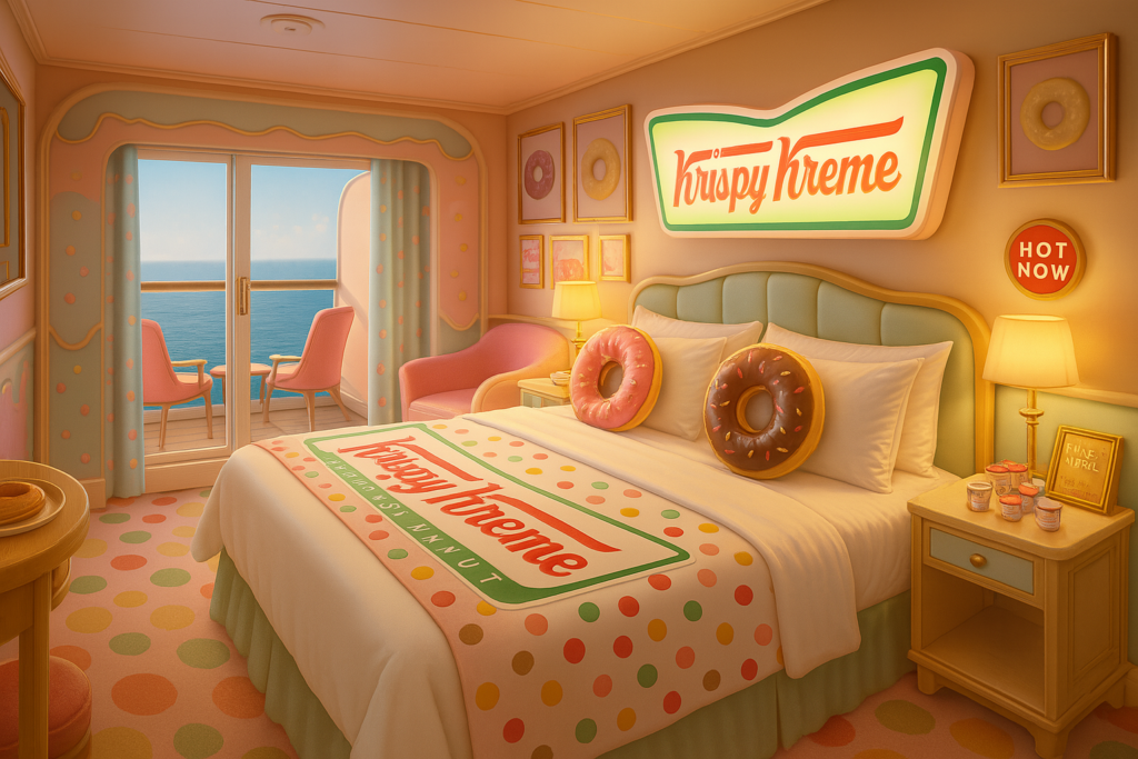 Krispy Kreme cruise ship cabin