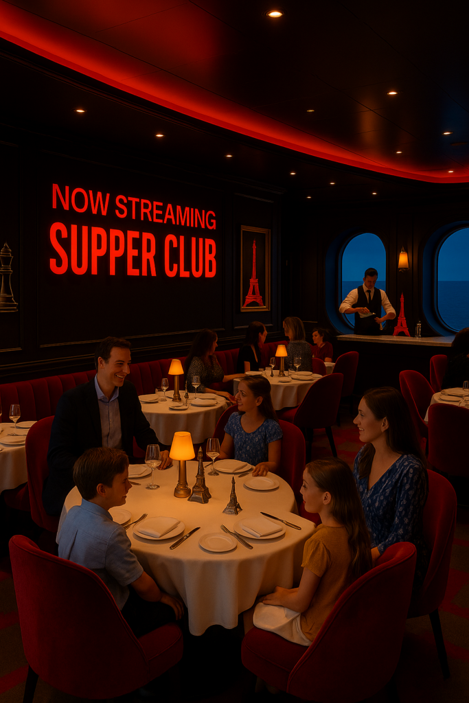 Netflix inspired cruise ship restaurant