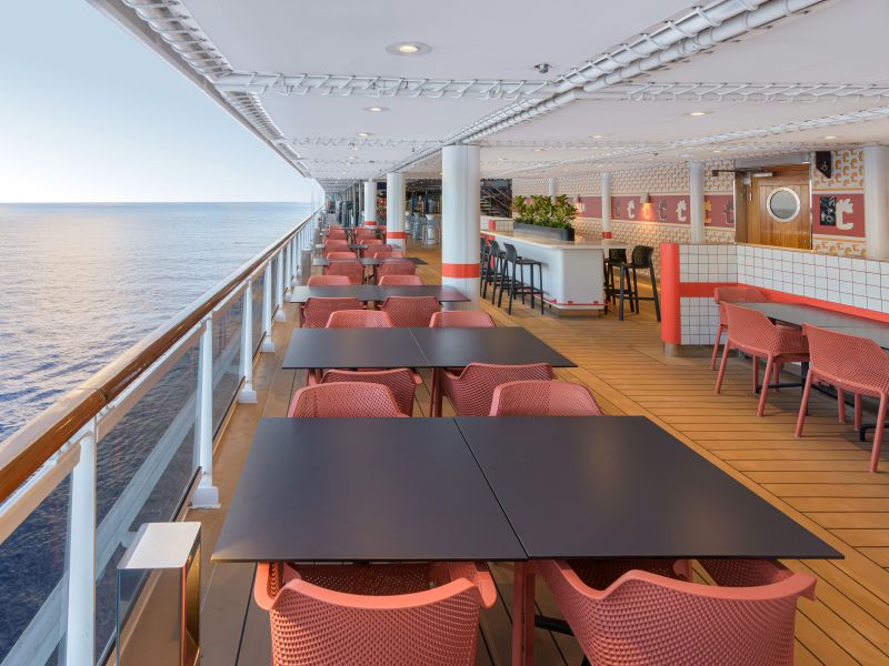 Chicken Man MSC Seashore Seating Area