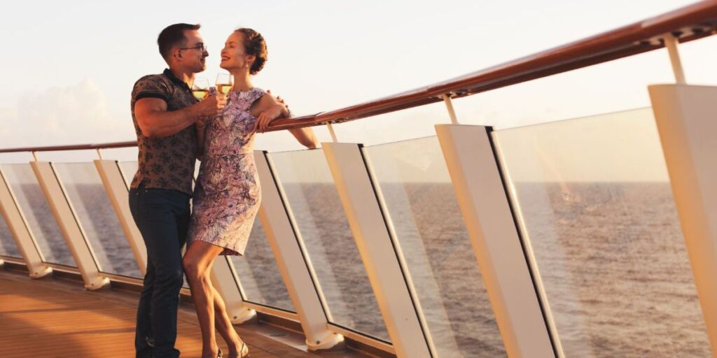 People on a cruise ship