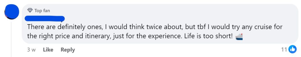 There are definitely ones, I would think twice about, but tbf I would try any cruise for the right price and itinerary, just for the experience. Life is too short!