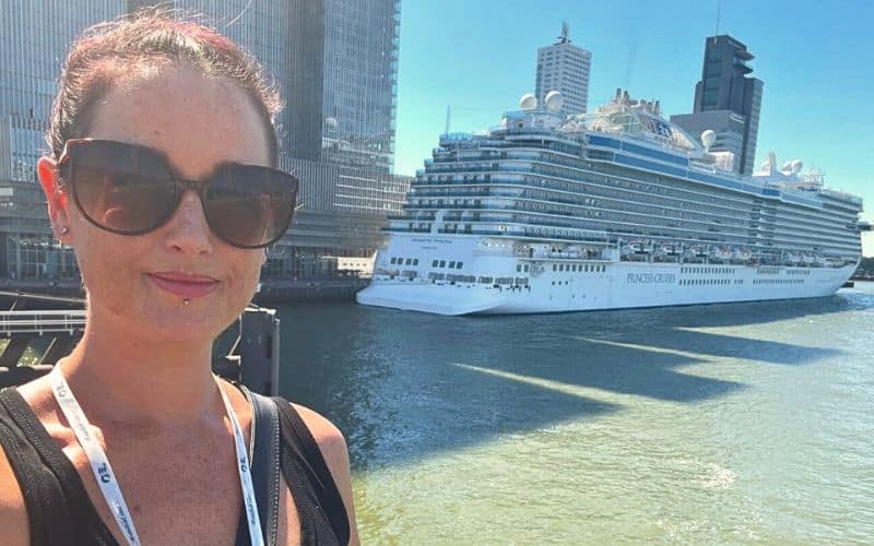 Cruise Mummy with Princess cruise ship.