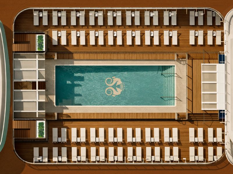 Crystal Seahorse Pool Aerial View
