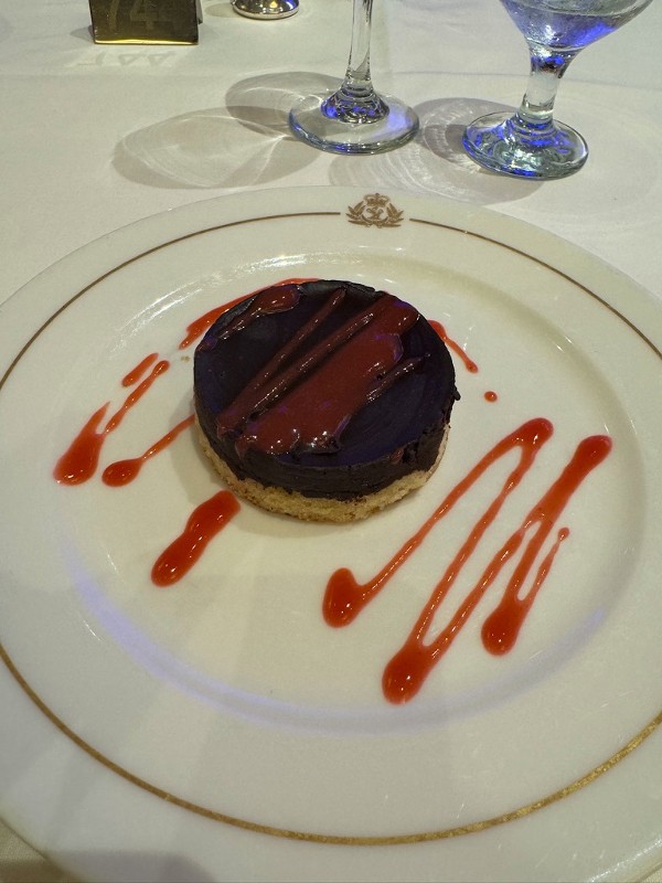 Cunard vegan dessert
