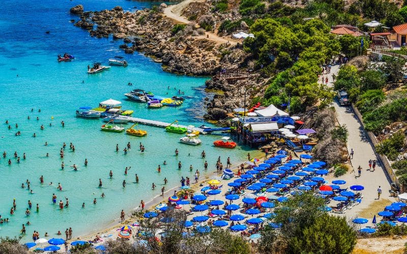 A beach in cyprus