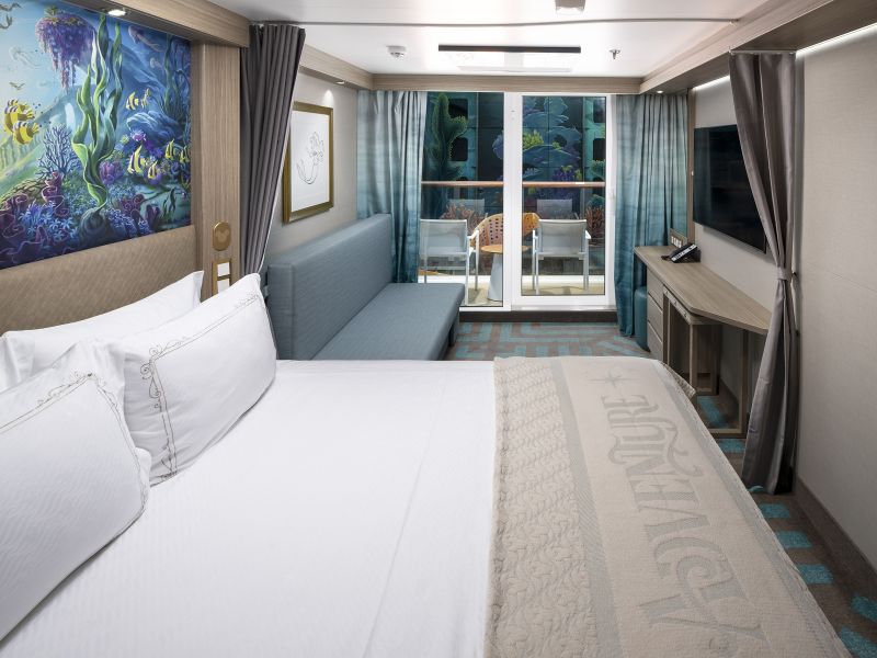 Discovery Reef View Stateroom on Disney Adventure