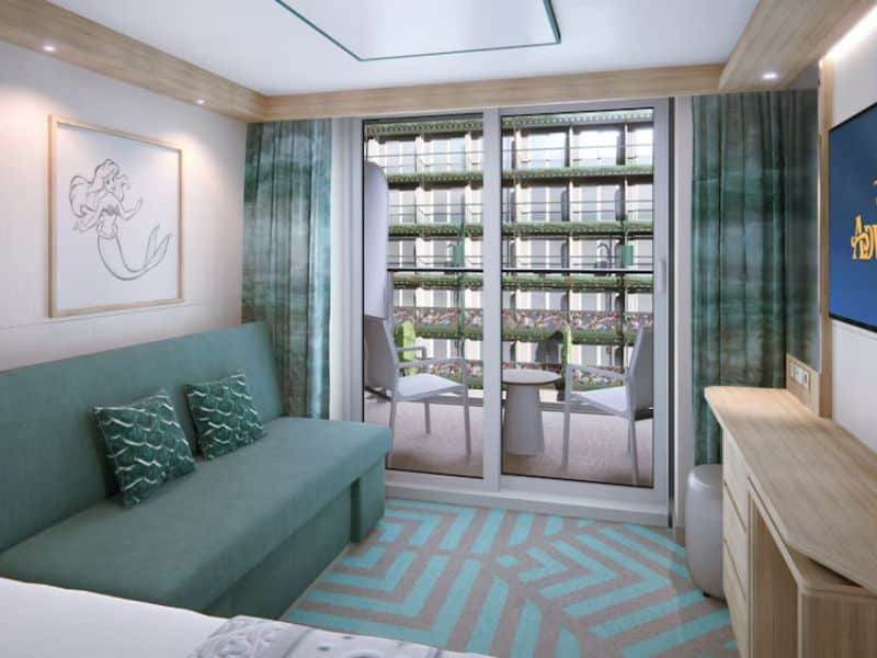Disney Adventure Deluxe Verandah with Garden View Stateroom