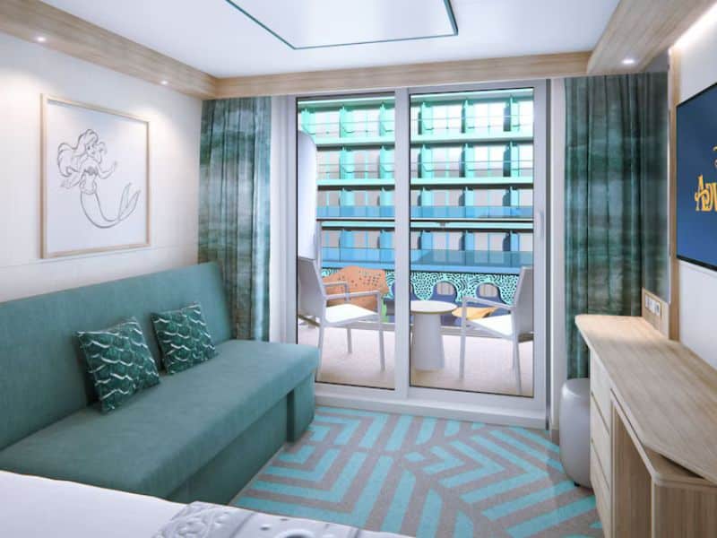 Disney Adventure Deluxe Verandah with Reef View Stateroom