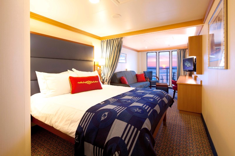 Disney Cruise Line Deluxe Family Oceanview Stateroom with Verandah