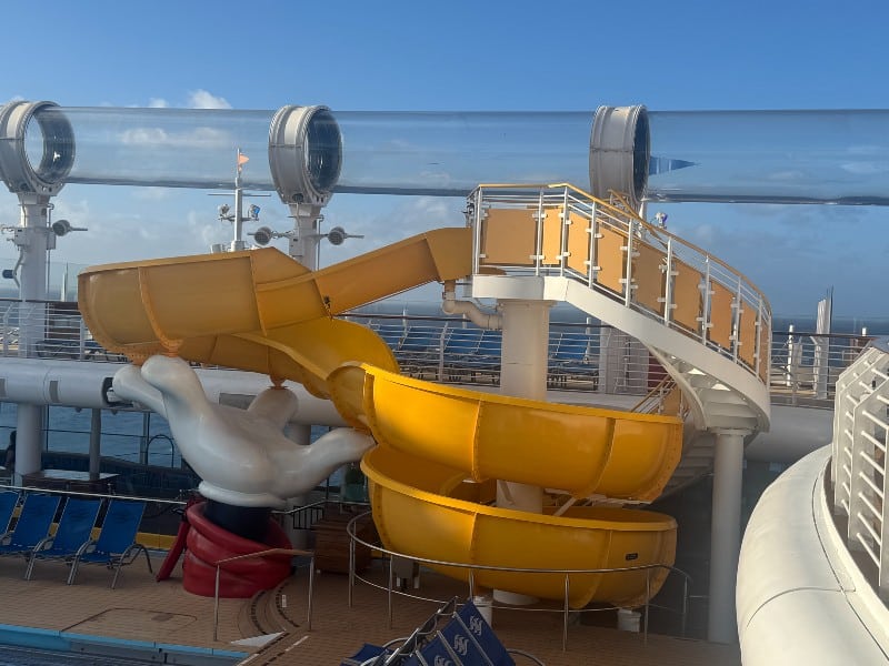 Disney Treasure waterslides