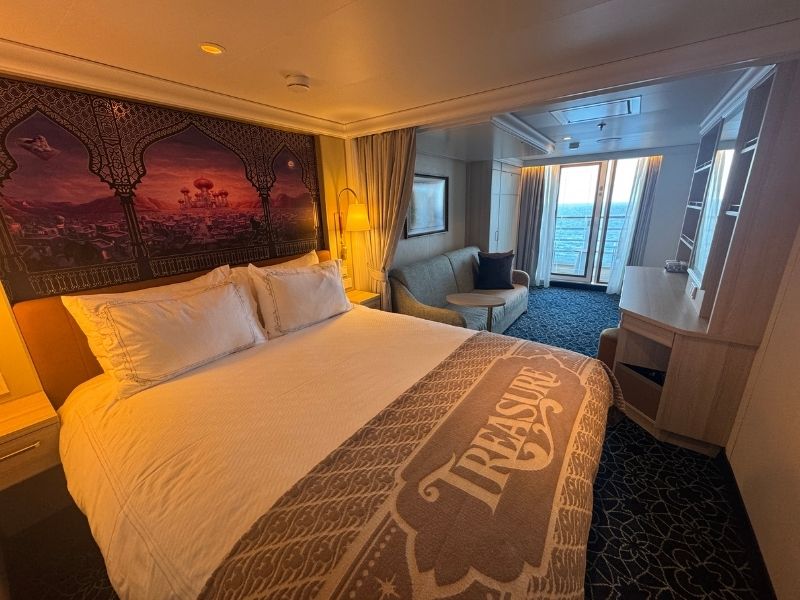 Disney Treasure Deluxe Family Oceanview Stateroom with Verandah