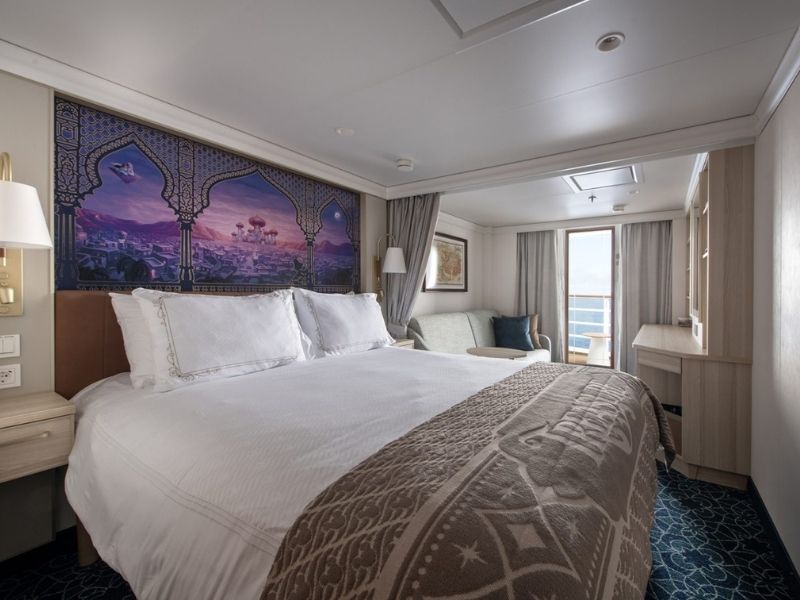 Disney Treasure Deluxe Oceanview Stateroom with Verandah